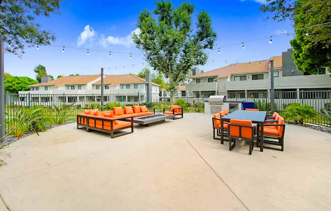 the courtyard at The Park Apartments, California, 91730