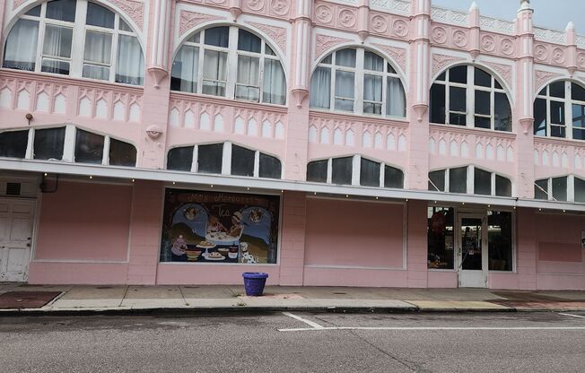 Downtown Arcadia Pink Building