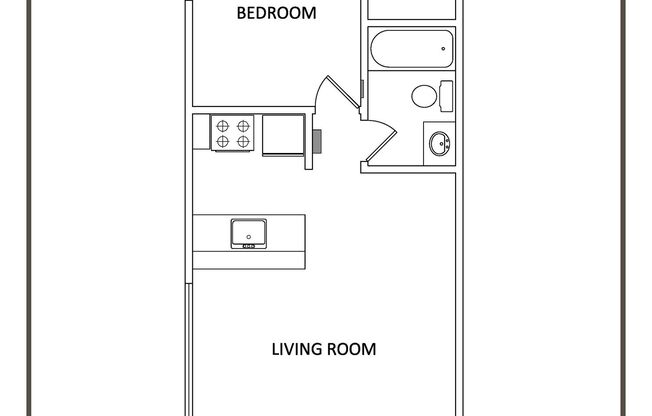 1 bed, 1 bath, 465 sqft, $1,195, Unit AC-32