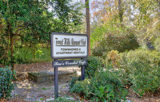 Forest Hills Racquet Club entrance sign