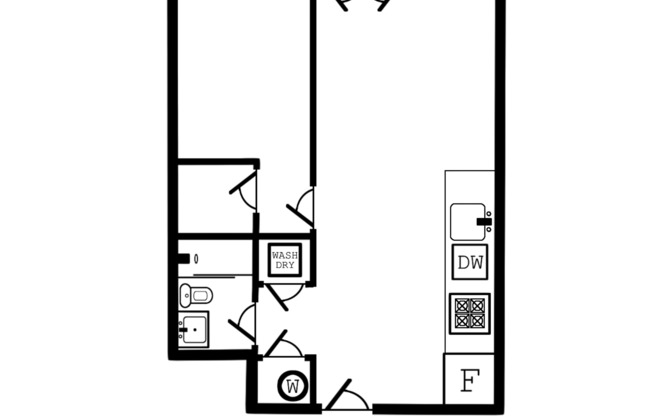 1 bed, 1 bath, 700 sqft, $1,875, Unit 405