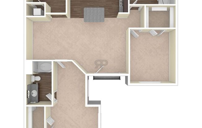 2 beds, 2 baths, 1,250 sqft, $2,219