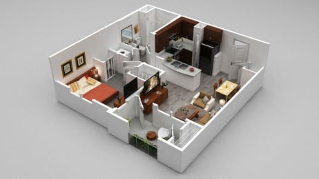 1 bed, 1 bath, 678 sqft, $2,835