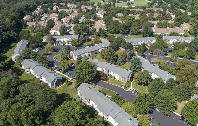 Aerial view of Westridge Apartments