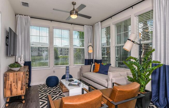 Spacious Living Room at Lenox Luxury Apartments in Riverview FL