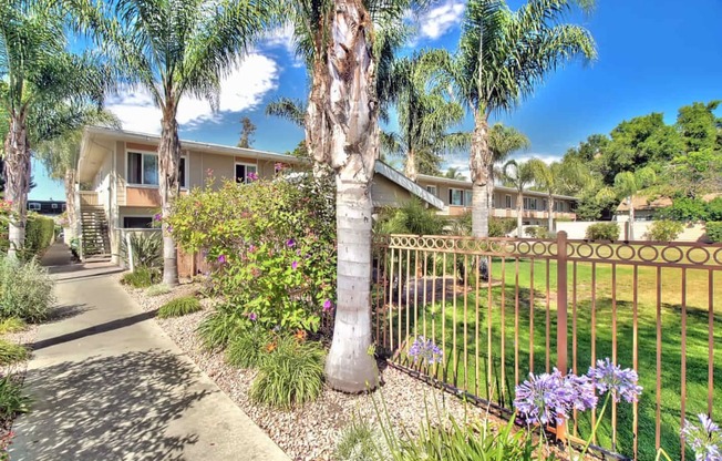 Secure Fenced Courtyard at Latham Court, California, 94040