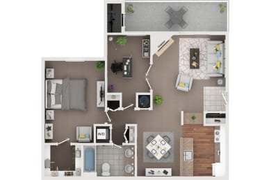 1 bed, 1 bath, 914 sqft, $1,840