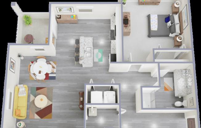 1 bed, 1 bath, 810 sqft, $1,215