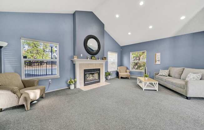 Modern Living Room at Hampton Park Apartments, Oregon, 97223