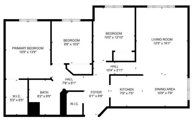 3 beds, 1 bath, 1,025 sqft, $955, Unit 3100-101