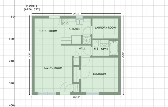 1 bed, 1 bath, 624 sqft, $995, Unit 918-918C Foxcroft
