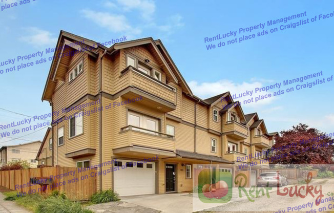 Modern Ballard Townhome with A/C, Bidets & Walk Score of 95!