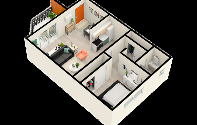 1 bed, 1 bath, 685 sqft, $1,422, Unit 508
