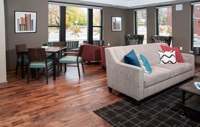 Community Clubroom at The Cambric Senior Apartments, St. Paul, MN