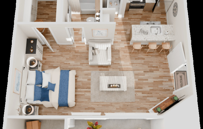 Studio, 1 bath, 403 sqft, $950