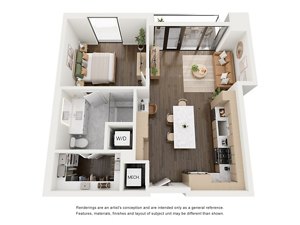 1 bed, 1 bath, 774 sqft, $4,025