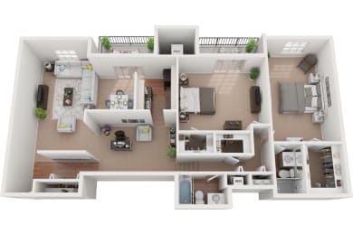 2 beds, 2 baths, 1,624 sqft, $1,810