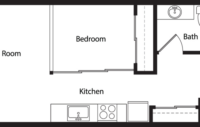 1 bed, 1 bath, 552 sqft, $1,970, Unit 419