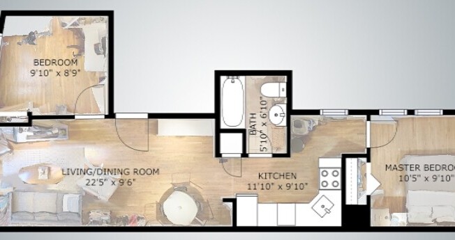 2 beds, 1 bath, 750 sqft, $3,695, Unit 13
