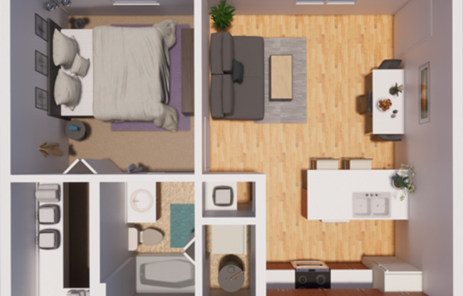 1 bed, 1 bath, 575 sqft, $1,475, Unit K266