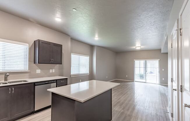 our apartments offer a kitchen and living room