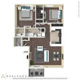 2 beds, 1.5 baths, $1,473