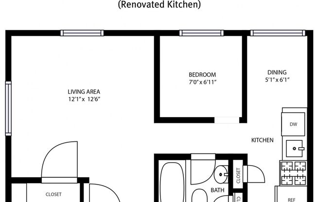 1 bed, 1 bath, $1,199, Unit 910-4