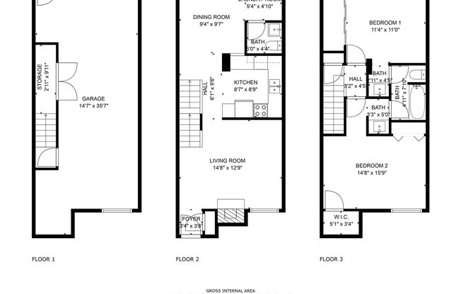 2 beds, 1.5 baths, 1,000 sqft, $1,405, Unit 421-16