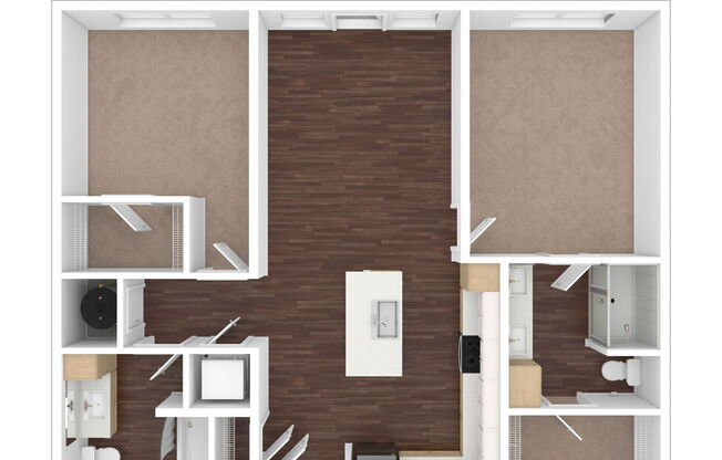 2 beds, 2 baths, 1,026 sqft, $1,915