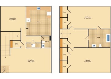 2 beds, 1.5 baths, 1,438 sqft, $3,438