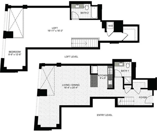 1 bed, 2 baths, 1,481 sqft, $4,460, Unit 0206