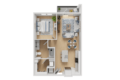 1 bed, 1 bath, 746 sqft, $1,991