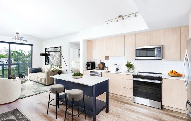 Stylish kitchens at Modera Aventura feature sleek finishes and open layouts perfect for everyday living.