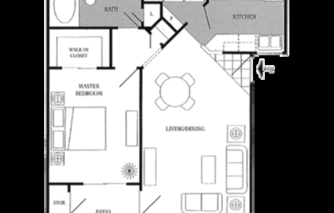 1 bed, 1 bath, 724 sqft, $1,280