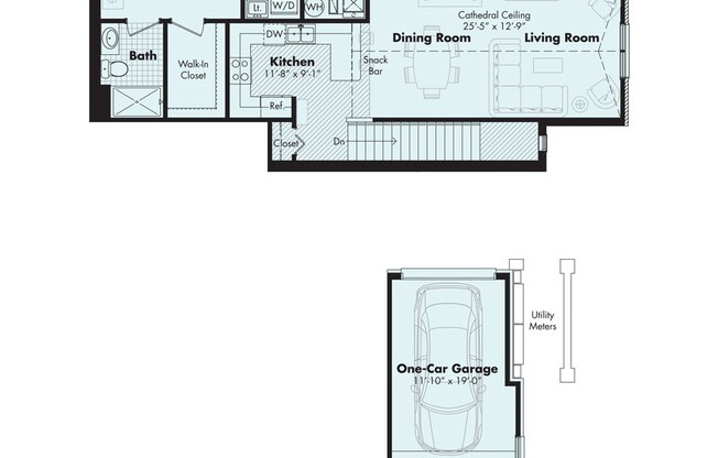 2 beds, 2 baths, 1,324 sqft, $1,980, Unit 2901