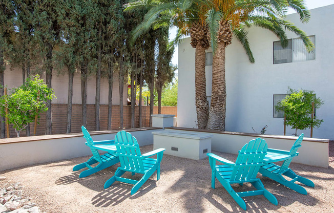 Fire Pit Area at The Link at 4th Ave Apartments in Tucson Arizona