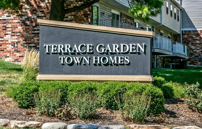 Property Signage at Terrace Garden Townhomes