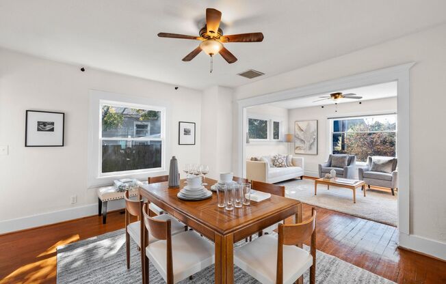 1/2 Month Free! Storybook Farmhouse - Updated Kitchen, A/C, Basement, Fenced Yard, Garage, Laundry, and More!