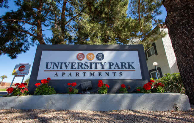 Signage at University Park Apartments in Tempe AZ