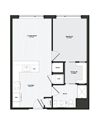 1 bed, 1 bath, 738 sqft, $3,062