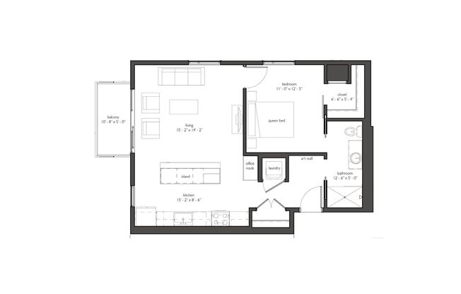 1 bed, 1 bath, 772 sqft, $1,527, Unit 414