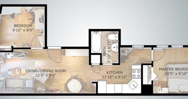 2 beds, 1 bath, 700 sqft, $3,495, Unit 13