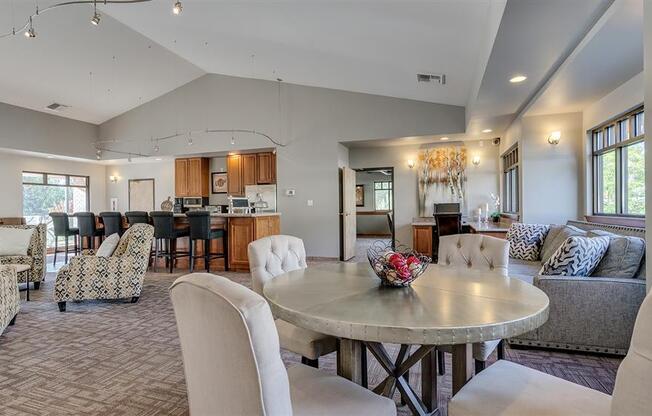 clubhouse with kitchen area