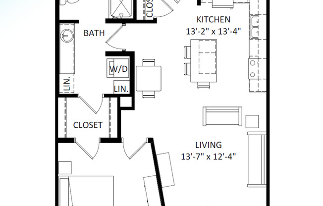 1 bed, 1 bath, 815 sqft, $1,760, Unit 8421-110