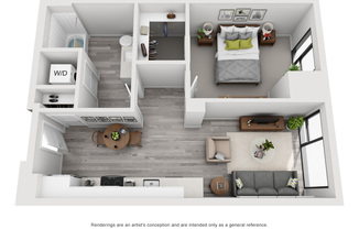 1 bed, 1 bath, 648 sqft, $1,560