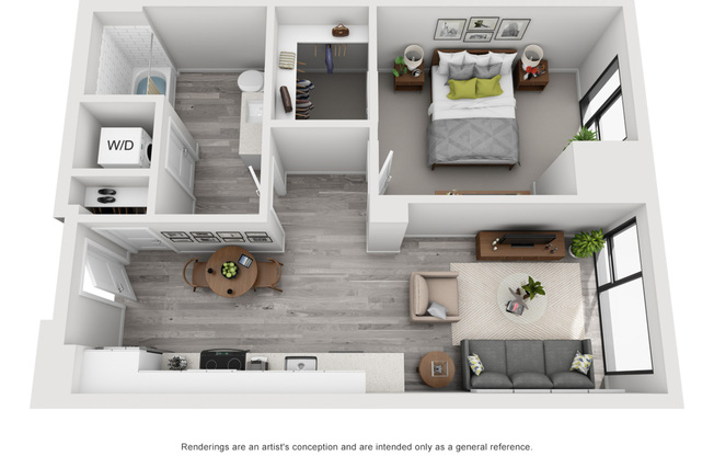 1 bed, 1 bath, 648 sqft, $1,560