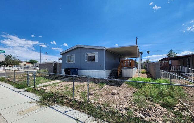 A newly remodeled 3 bedroom manufactured home.