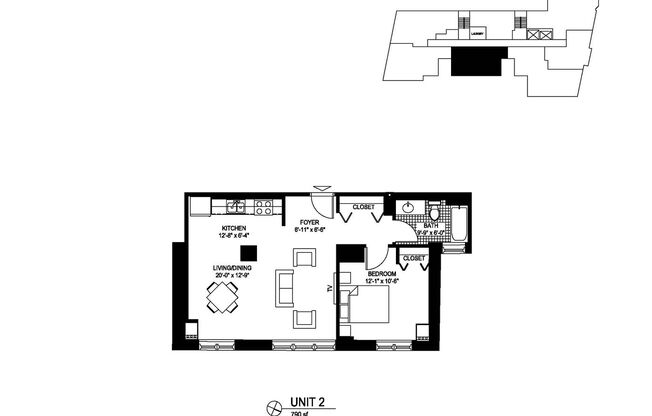 1 bed, 1 bath, 682 sqft, $1,875, Unit 1002
