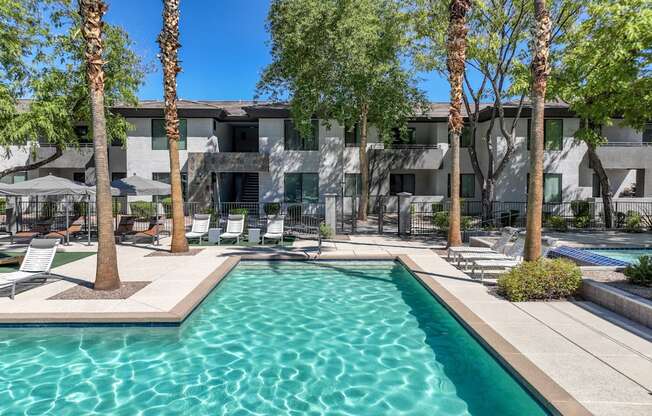 swimming pool at Avora apartments