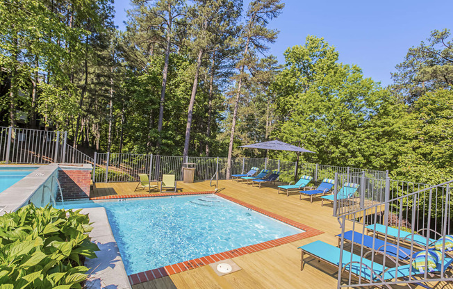 Two-Tiered Pool at Woodmere Trace Apartments in Duluth, Georgia, GA 30096